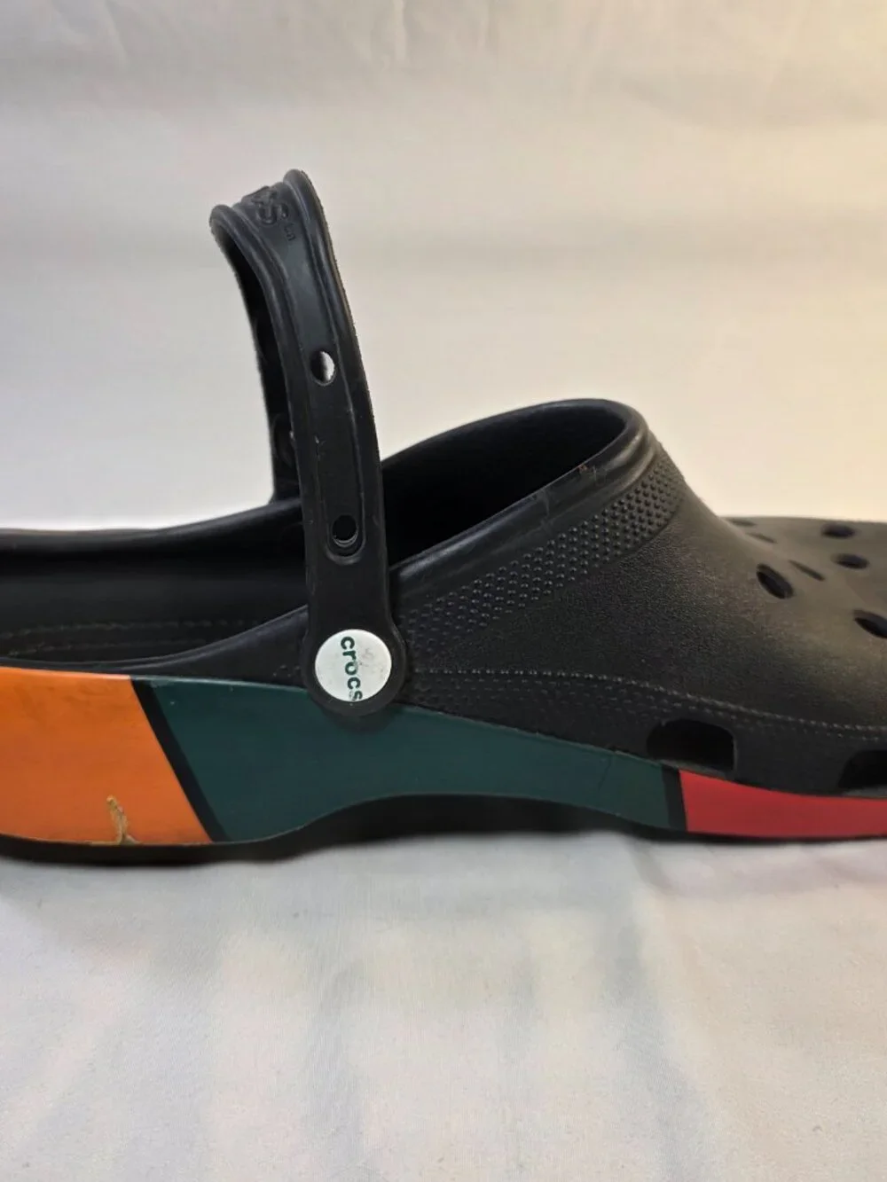 Crocs Classic 7-Eleven Sandals Black Orange Green Red 7-11 Men's Size 13
